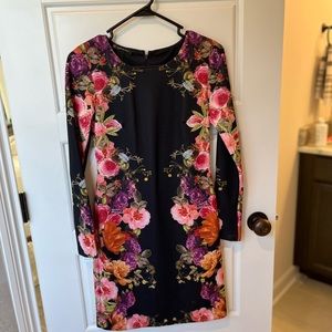 International Concepts Fitted Floral Dress - Petite Small